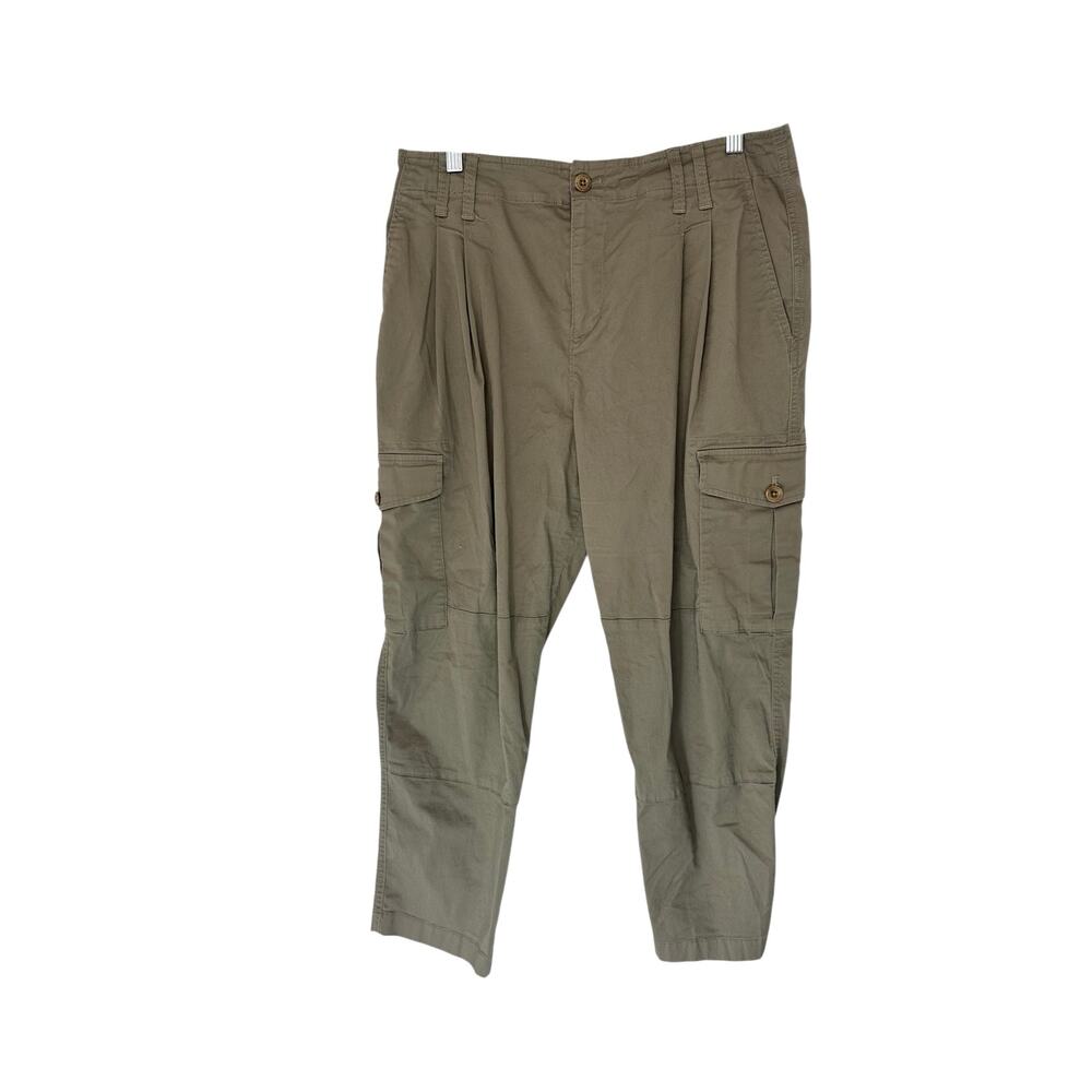 Lauren Ralph Lauren Black Label Beige‎ Quiet Luxury Cargo Pants Size 8 Petite